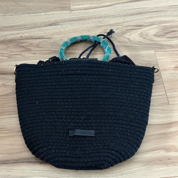 Elizabeth and James Handbags - ELIZABETH AND JAMES Women's Black Corded Hand Bag